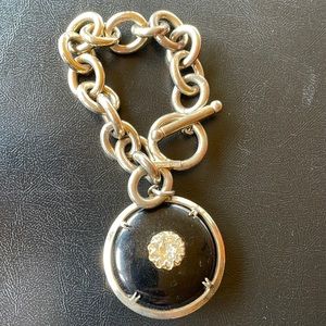 Nettie Rosenstein sterling link bracelet